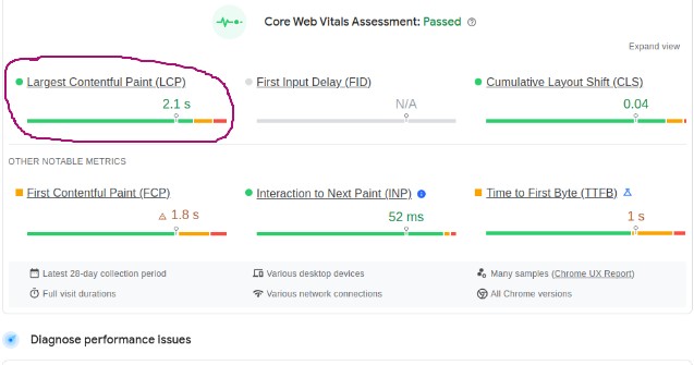 Core Web Vitals