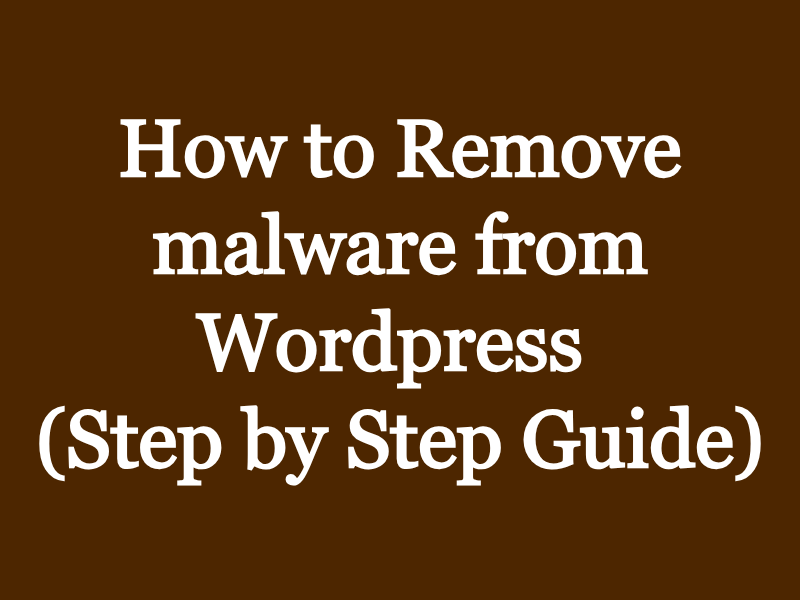 How to remove malware from wordpress